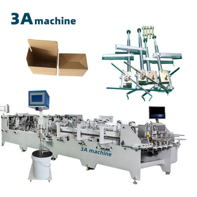 CQT900YG-2 Pre-Folded Bottom Lock Semi Automatic Box Gluing Machine for Machinery Hardware