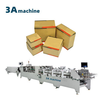 3700 kg Capacity Dual- Lock Bottom Paper Pasting Glue Gluing Machine for Corrugated Box
