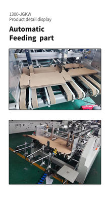 300m/min Bottom Lock Dual- Corrugated Box Folder Gluer Machine with Hot Glue Function