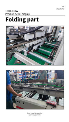 300m/min Bottom Lock Dual- Corrugated Box Folder Gluer Machine with Hot Glue Function