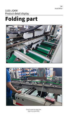Box Unfolded Widest 2 118cm Dual- Lock Bottom Glue Machine for Carton Paper Folder