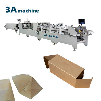 Carton Box Cold Glue Machine for Dual- Lock Bottom and Side Glue Folding of Cardboard