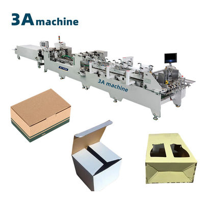 300m/min Working Speed Cardboard Dual- Lock Bottom Cold Glue Machine for Corrugated Box