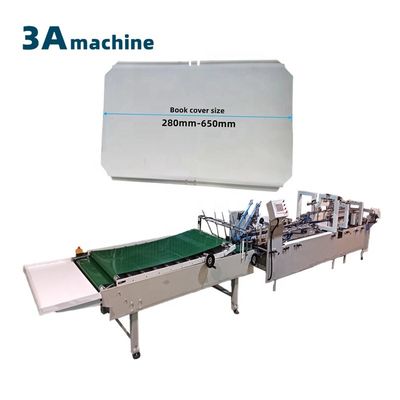 PLC Controlled Box Folding and Gluing Machine for Book Cover Production