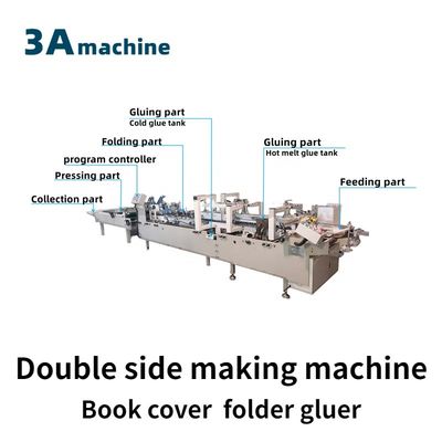 CQT-800BS Automatic Book Cover Side Pasting Machine with Max. Workable Width 650mm