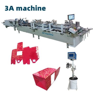 Enhanced Type PLC Controlled Automatic Bottom Lock Folder Gluer for Cardboard Boxes