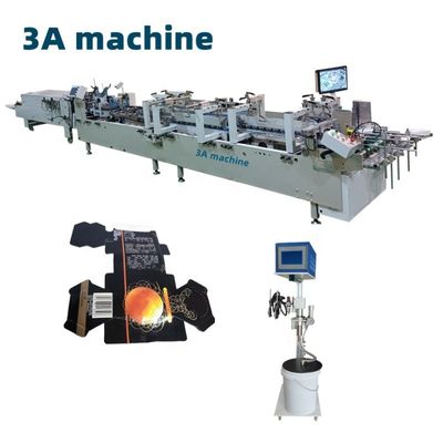 10KW Automatic Feeding Paper CQT-1100 Enhanced Type Folder Gluer for Automatic Tea Box