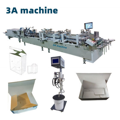 Automatic Folding and Gluing Box Machine CQT-900 Enhanced for Double Cardboard Gluing