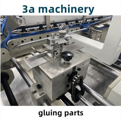 Total length 9.6m automatic lock bottom folder gluer for cardboard box folding machine