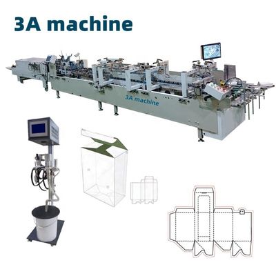 PLC Controlled CQT-900 Automatic Carton Folding and Gluing Machine for Hardcover Boxes