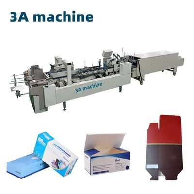 3.5m*1.1m*1.4m CQT-800 Box Folder Gluer Machine for Straight Line Box Folding and Gluing