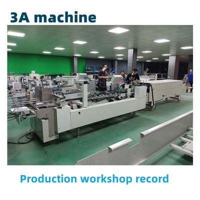 3.5m*1.1m*1.4m CQT-800 Box Folder Gluer Machine for Straight Line Box Folding and Gluing