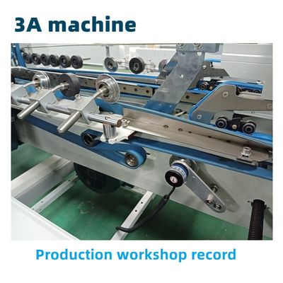 3.5m*1.1m*1.4m CQT-800 Box Folder Gluer Machine for Straight Line Box Folding and Gluing