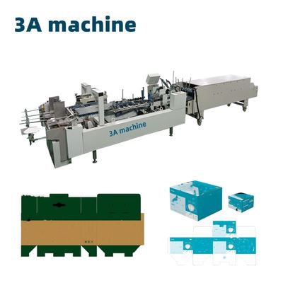 1400 kg Feeding Paper Automatic Box Folder Gluer Machine CQT-800 for Corrugated Boxes
