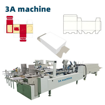 3A PLC CQT 800 Heavy Duty Gluing Machine for Cardboard/Corrugated Straight Line Boxes