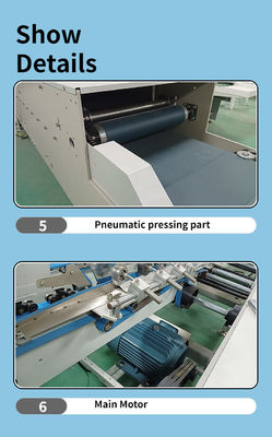 CQT 800 Cardboard/Corrugated Straight Line Box Folding and Gluing Machine with 3A PLC
