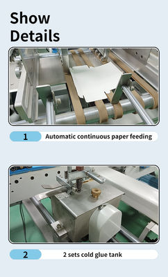 CQT 800 Cardboard/Corrugated Straight Line Box Folding and Gluing Machine with 3A PLC
