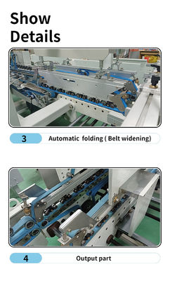 CQT 800 Cardboard/Corrugated Straight Line Box Folding and Gluing Machine with 3A PLC