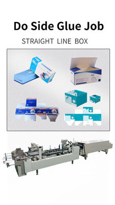 3A PLC CQT 800 Cardboard/Corrugated Straight Line Box Folder Gluer Machine for Packaging