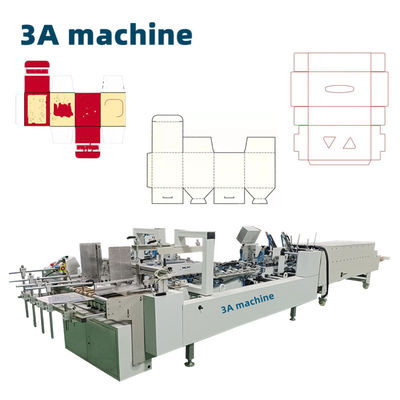 CQT 800 Water Soluble Cold Glue Automatic Gluer Folder Machine for Cardboard/Corrugated Boxes