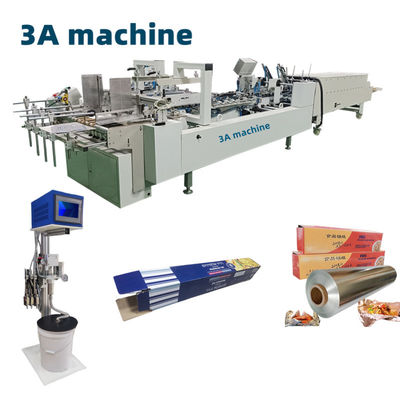 Convenient CQT-800 Aluminum Foil and Tin Foil Packaging Box Folding Gluing Machinery