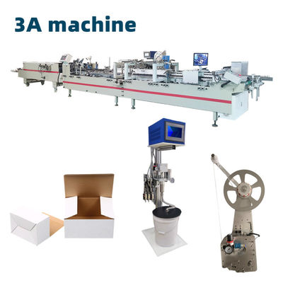 CQT-900 Automatic Adhesive Head Spray Gun Cardboard Box Gluing Machine for Box Making