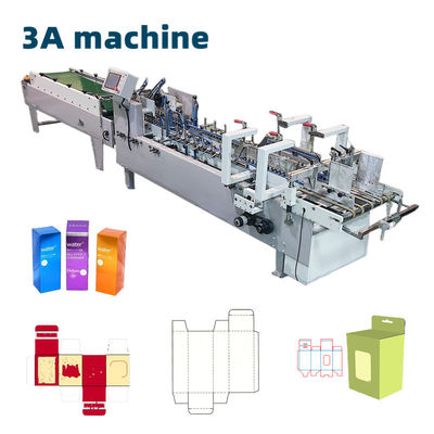 Automatic Folder Gluer Machine ZH 800 Electric Driven Side Glue Box Straight Line Box
