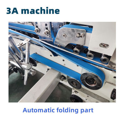 Automatic Folder Gluer Machine ZH 800 Electric Driven Side Glue Box Straight Line Box
