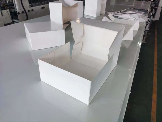Cardboard Paper 200g-650g 6 Corners Folder Gluer Machine for 4 Corner Box Folding
