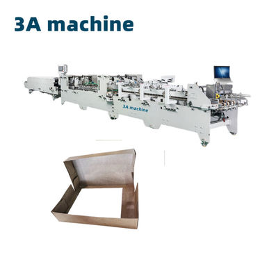 Advanced PLC Controlled Folder Gluing Machine for 4 Corner Box and 6 Corner Paper Box