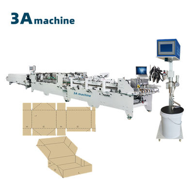 Water Soluble Cold Glue Used CQT-1300 Folder Gluing Machine for Cardboard Box Making