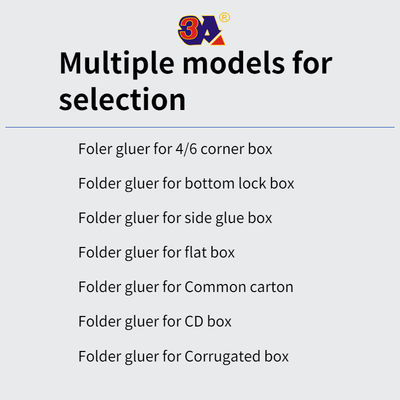 PLC Controlled Automatic Folder Gluing Machine for Side Glue Straight Line Box Bottom Lock