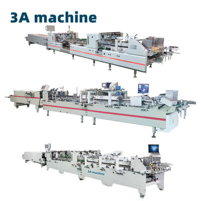 CQT-900type Automatic Folder Gluing Machine for Side Glue Straight Line Box Bottom Lock