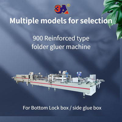 CQT-900type Automatic Folder Gluing Machine for Side Glue Straight Line Box Bottom Lock