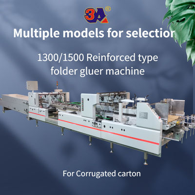 Professional Pneumatic Folder Gluing Machine for 4/6 Corner Box Driven Type Pneumatic