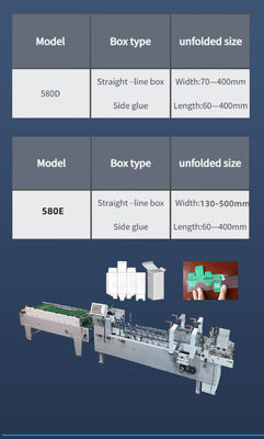 Professional Pneumatic Folder Gluing Machine for 4/6 Corner Box Driven Type Pneumatic
