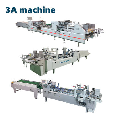 PLC Controlled Folder Gluer Machine for Corrugated Carton Cardboard Box 200g-650g Paper