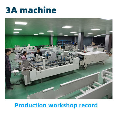 CQT-1300WK-2 cardboard gluing machine for small box featuring water soluble cold glue