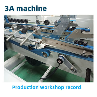 CQT-1300WK-2 cardboard gluing machine for small box featuring water soluble cold glue
